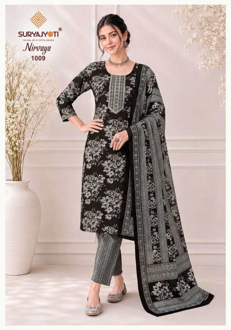 Nirvaya Vol 1 By Suryajyoti Rayon Foil Printed Readymade Dress 